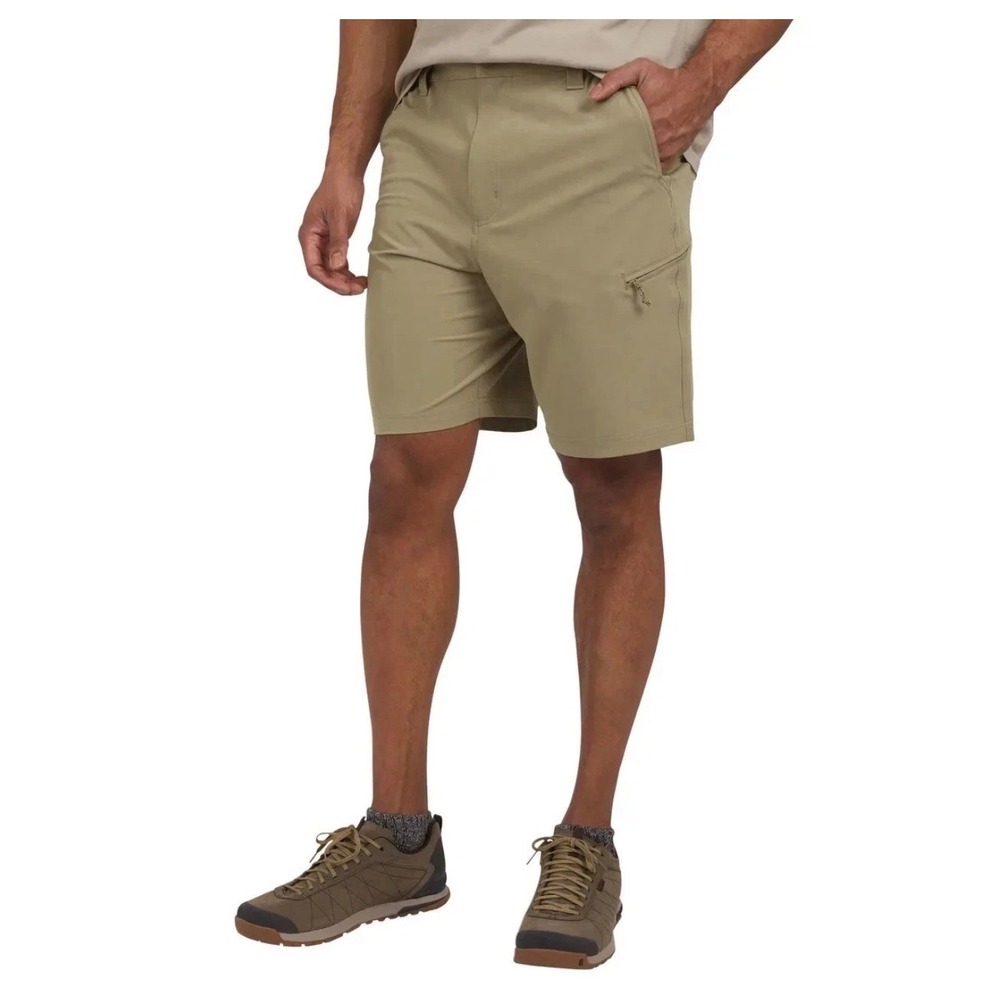 Weatherproof Vintage Mens Tech Shorts Tan‎ Performance Series 9 Inseam 34 New